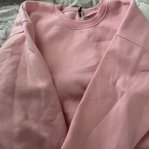 baby pink crewneck